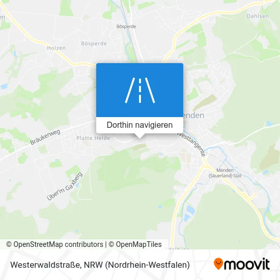 Westerwaldstraße Karte