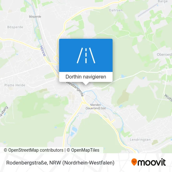 Rodenbergstraße Karte