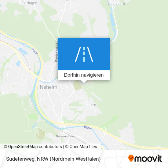 Sudetenweg Karte