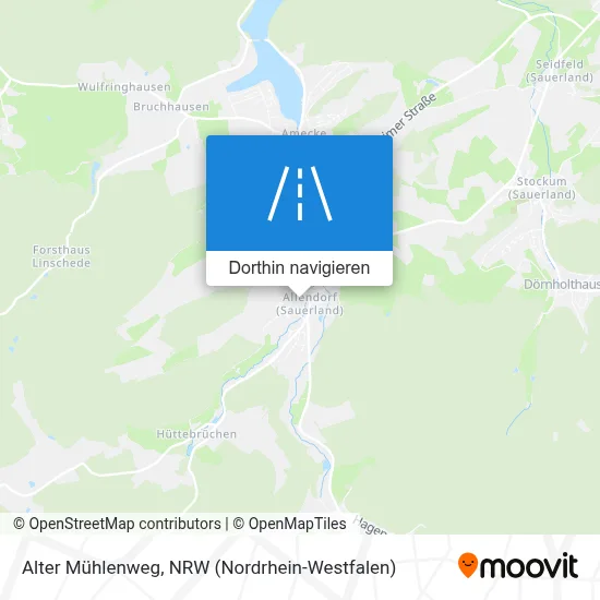 Alter Mühlenweg Karte