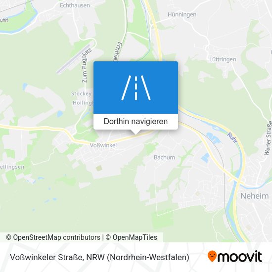 Voßwinkeler Straße Karte