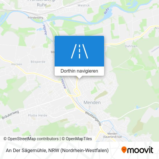 An Der Sägemühle Karte