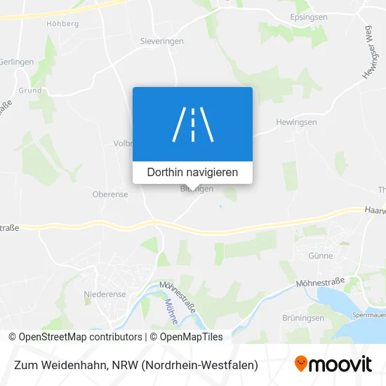 Zum Weidenhahn Karte