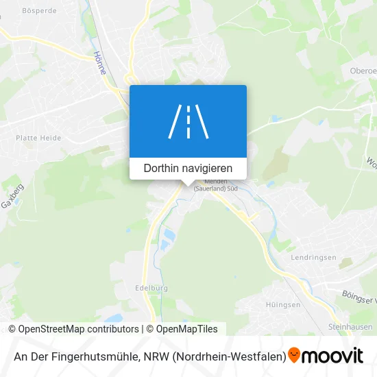 An Der Fingerhutsmühle Karte