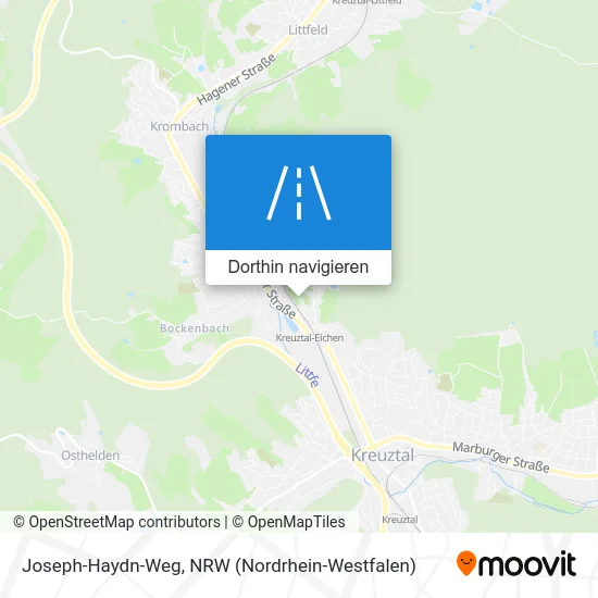 Joseph-Haydn-Weg Karte