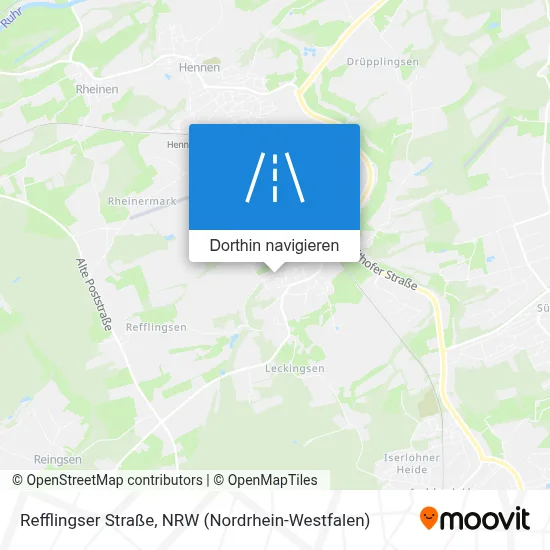 Refflingser Straße Karte