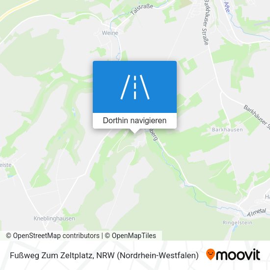 Fußweg Zum Zeltplatz Karte