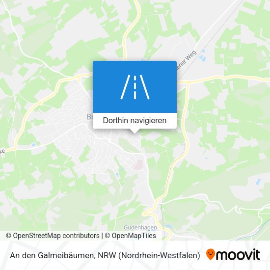 An den Galmeibäumen Karte