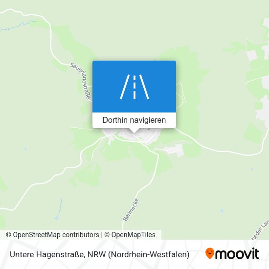 Untere Hagenstraße Karte