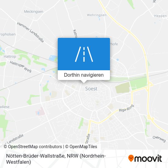 Nötten-Brüder-Wallstraße Karte