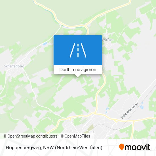 Hoppenbergweg Karte