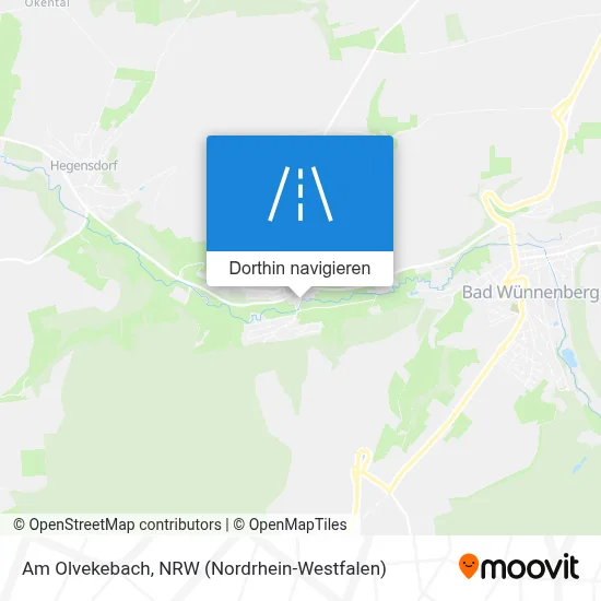 Am Olvekebach Karte