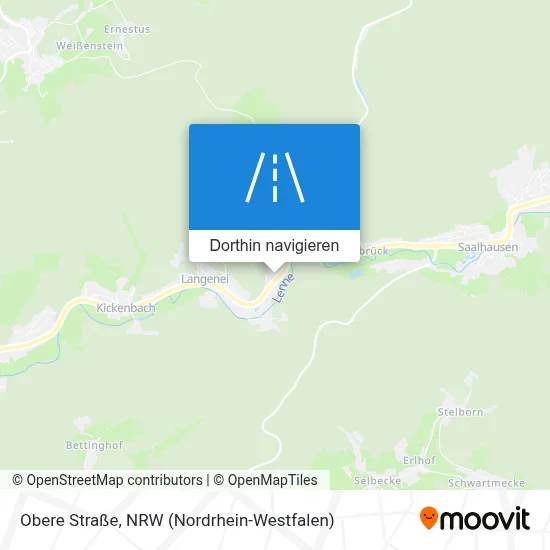 Obere Straße Karte
