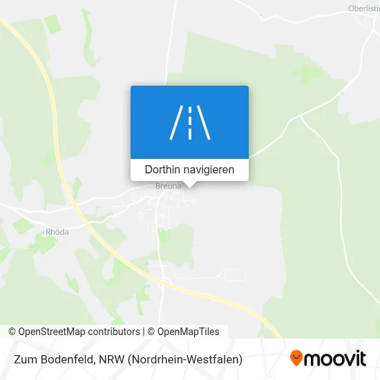 Zum Bodenfeld Karte