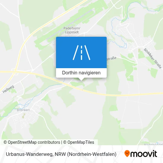 Urbanus-Wanderweg Karte