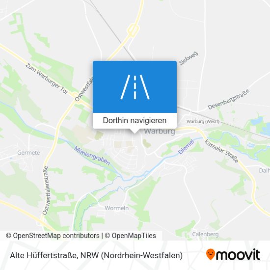 Alte Hüffertstraße Karte
