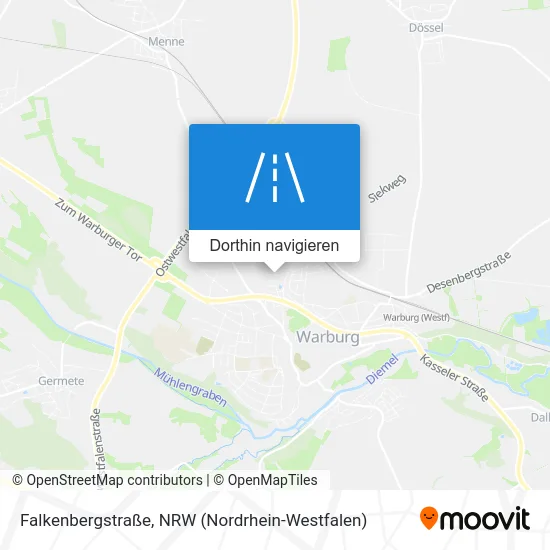 Falkenbergstraße Karte