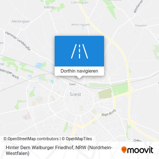 Hinter Dem Walburger Friedhof Karte