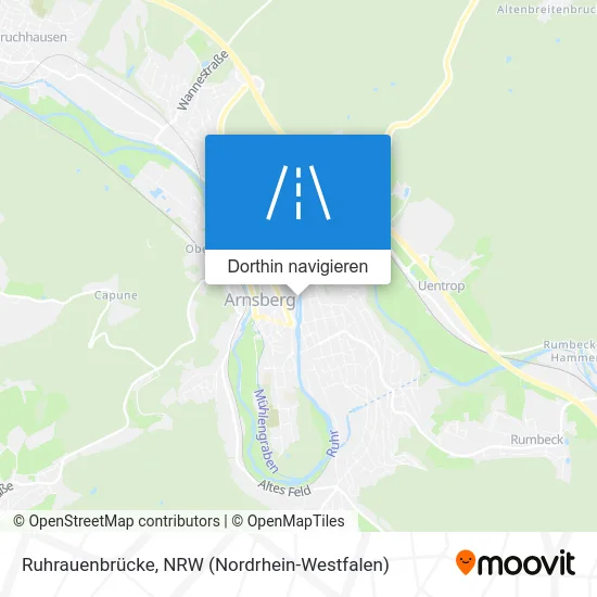 Ruhrauenbrücke Karte