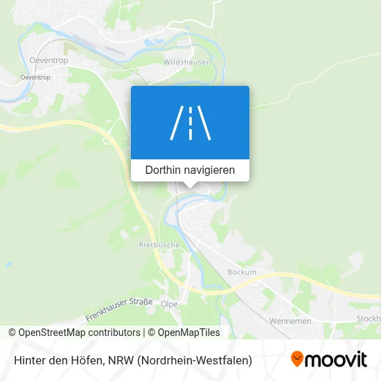Hinter den Höfen Karte