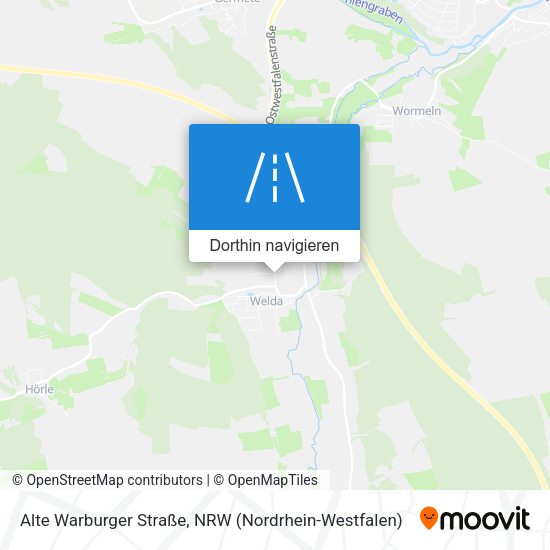 Alte Warburger Straße Karte
