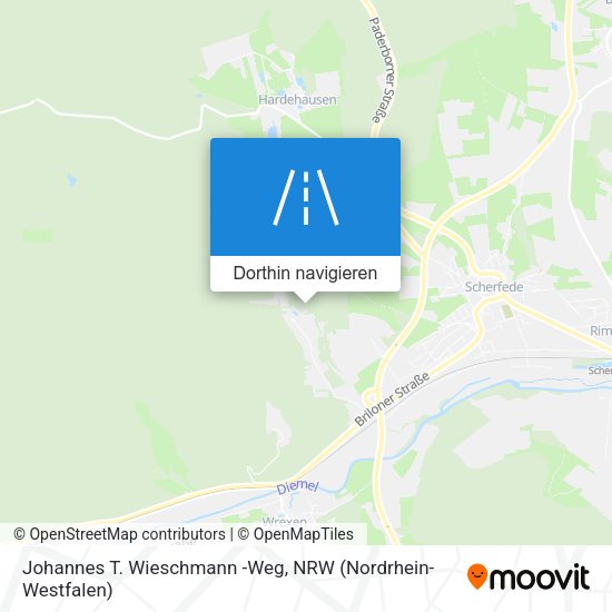 Johannes T. Wieschmann -Weg Karte