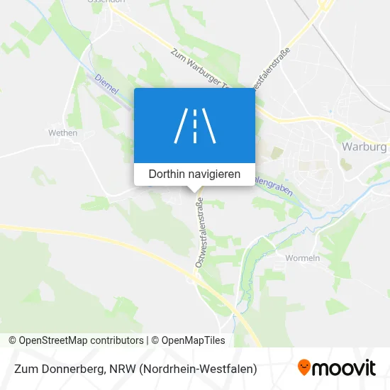 Zum Donnerberg Karte