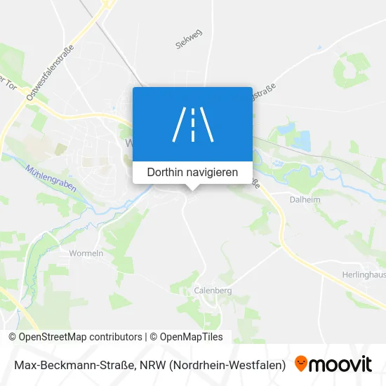 Max-Beckmann-Straße Karte