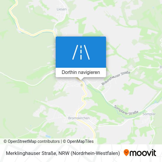 Merklinghauser Straße Karte