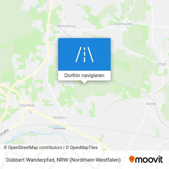 Dübbert Wanderpfad Karte