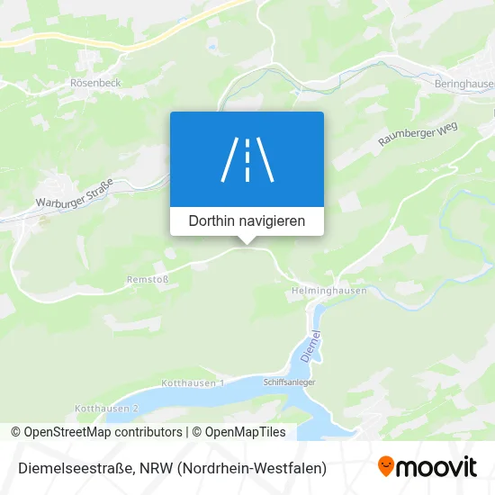 Diemelseestraße Karte