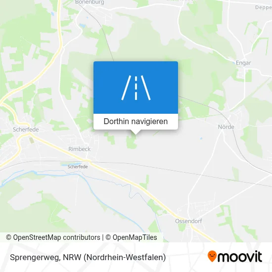 Sprengerweg Karte