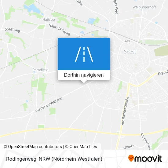 Rodingerweg Karte