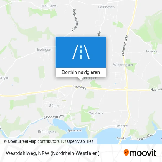 Westdahlweg Karte