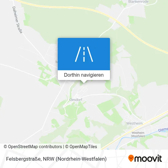 Felsbergstraße Karte