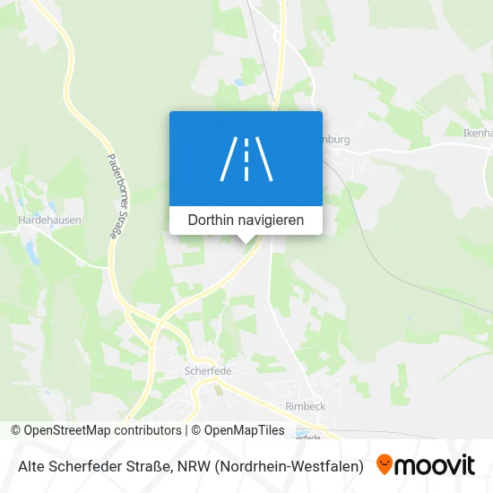 Alte Scherfeder Straße Karte