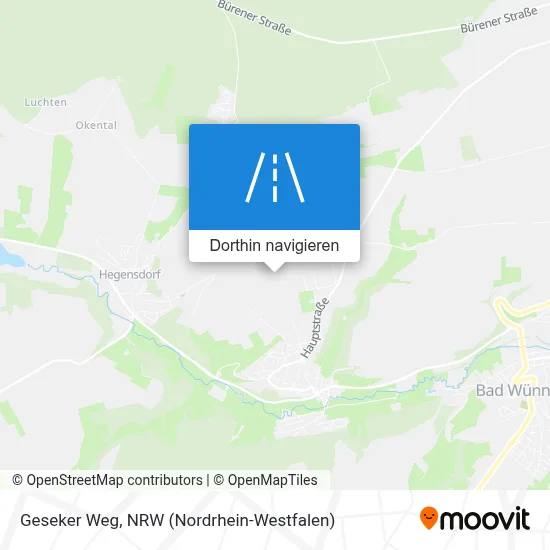 Geseker Weg Karte