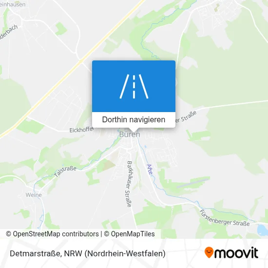 Detmarstraße Karte