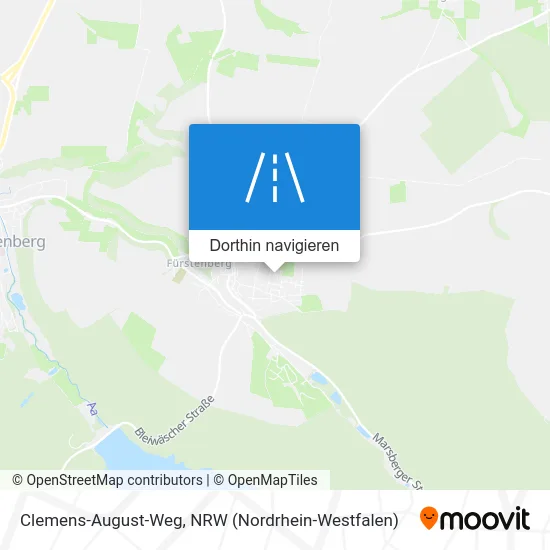Clemens-August-Weg Karte