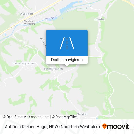 Auf Dem Kleinen Hügel Karte