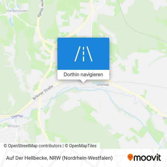 Auf Der Hellbecke Karte