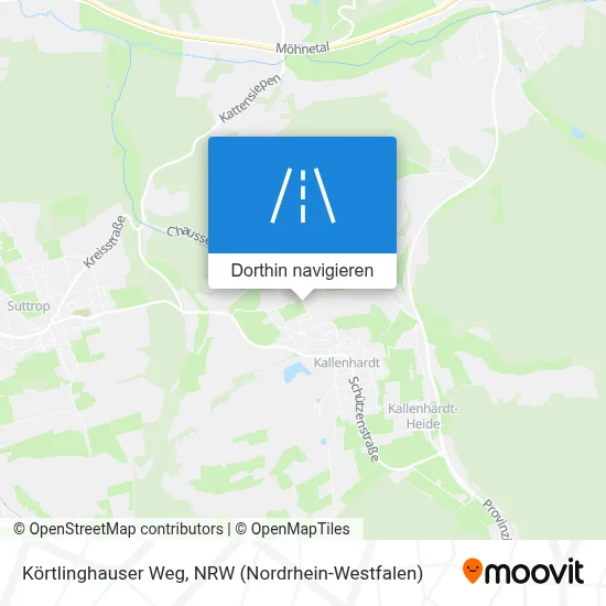 Körtlinghauser Weg Karte