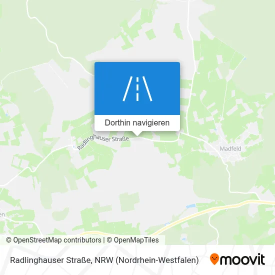 Radlinghauser Straße Karte
