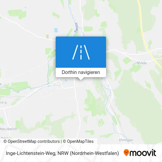 Inge-Lichtenstein-Weg Karte