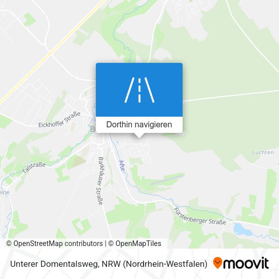 Unterer Domentalsweg Karte