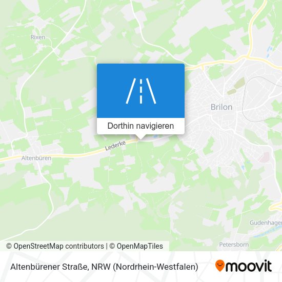 Altenbürener Straße Karte