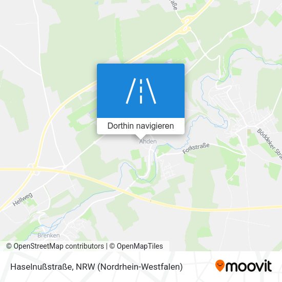 Haselnußstraße Karte