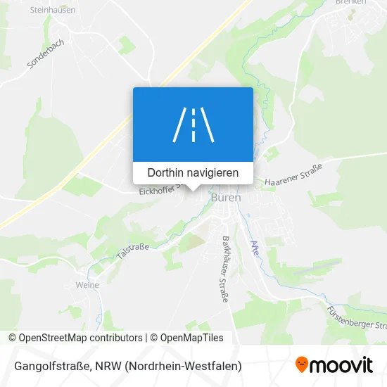 Gangolfstraße Karte