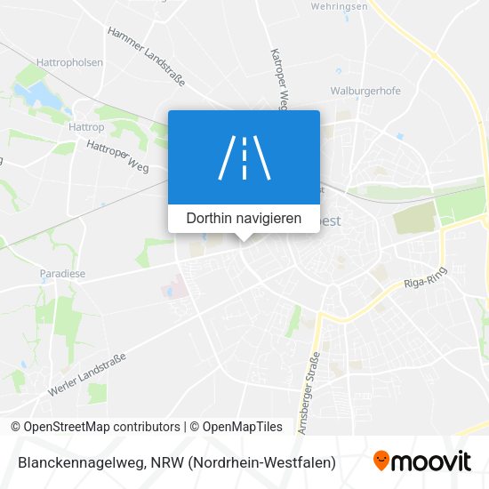 Blanckennagelweg Karte