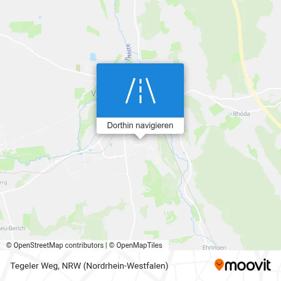 Tegeler Weg Karte